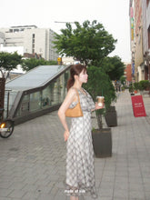 画像をギャラリービューアに読み込む, drape chiffon long dress