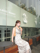 画像をギャラリービューアに読み込む, drape chiffon long dress
