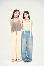 画像をギャラリービューアに読み込む, denim wide pants