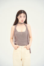 画像をギャラリービューアに読み込む, necktie knit camisole