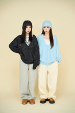 画像をギャラリービューアに読み込む, Feather knit bucket hat cardigan set