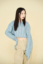 画像をギャラリービューアに読み込む, long sleeve mix knit