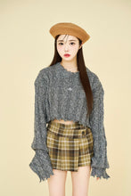 画像をギャラリービューアに読み込む, long sleeve mix knit