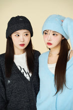 画像をギャラリービューアに読み込む, Feather knit bucket hat cardigan set