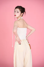 画像をギャラリービューアに読み込む, leather patch wide pants