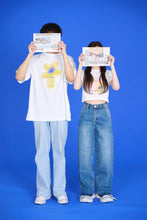 画像をギャラリービューアに読み込む, flower print bigTEE