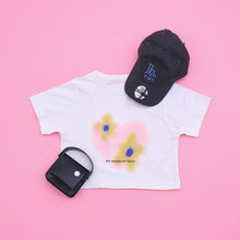 画像をギャラリービューアに読み込む, flower print miniTEE