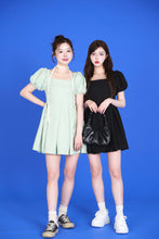 画像をギャラリービューアに読み込む, puff sleeve mini dress