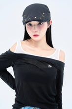 画像をギャラリービューアに読み込む, off shoulder layered TEE