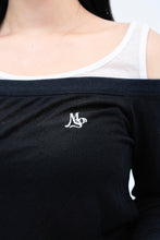 画像をギャラリービューアに読み込む, off shoulder layered TEE