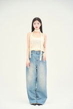 画像をギャラリービューアに読み込む, denim wide pants
