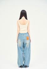 画像をギャラリービューアに読み込む, denim wide pants