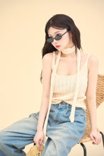 画像をギャラリービューアに読み込む, necktie knit camisole