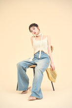 画像をギャラリービューアに読み込む, denim wide pants