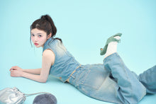 画像をギャラリービューアに読み込む, denim vest