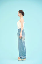 画像をギャラリービューアに読み込む, denim wide pants