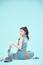 画像をギャラリービューアに読み込む, denim wide pants