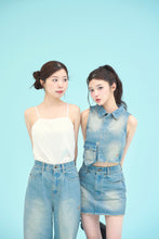 画像をギャラリービューアに読み込む, denim mini skirt