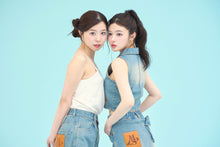 画像をギャラリービューアに読み込む, denim vest