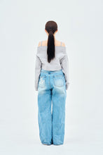 画像をギャラリービューアに読み込む, damage denim pants