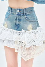 画像をギャラリービューアに読み込む, denim remake skirt