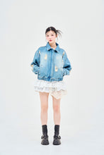 画像をギャラリービューアに読み込む, denim remake skirt