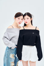 画像をギャラリービューアに読み込む, off shoulder knit
