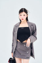 画像をギャラリービューアに読み込む, Flower embroidery mini skirt