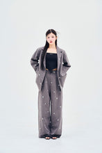 画像をギャラリービューアに読み込む, Flower embroidery wide pants