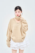 画像をギャラリービューアに読み込む, Neck warmer V knit