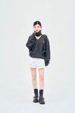 画像をギャラリービューアに読み込む, Neck warmer V knit