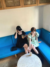 画像をギャラリービューアに読み込む, puff sleeve mini dress