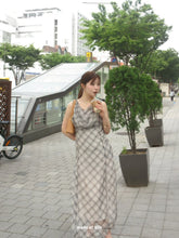 画像をギャラリービューアに読み込む, drape chiffon long dress
