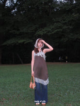画像をギャラリービューアに読み込む, race satin camisole one-piece
