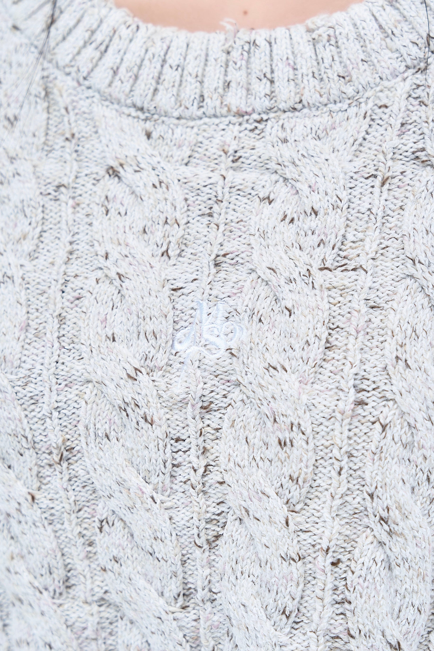 long sleeve mix knit – made of silk