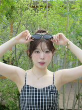画像をギャラリービューアに読み込む, check balloon cami one-piece
