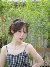 画像をギャラリービューアに読み込む, check balloon cami one-piece
