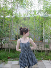 画像をギャラリービューアに読み込む, check balloon cami one-piece
